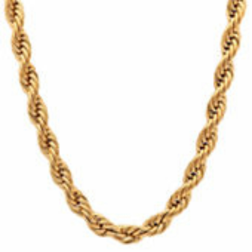 NWOT! 18K Twisted Rope Necklace - Picture 4 of 4